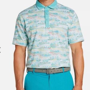 Walter Hagen Blue Performance Golf Polo Shirt Men’s Large Athletic Fit EUC